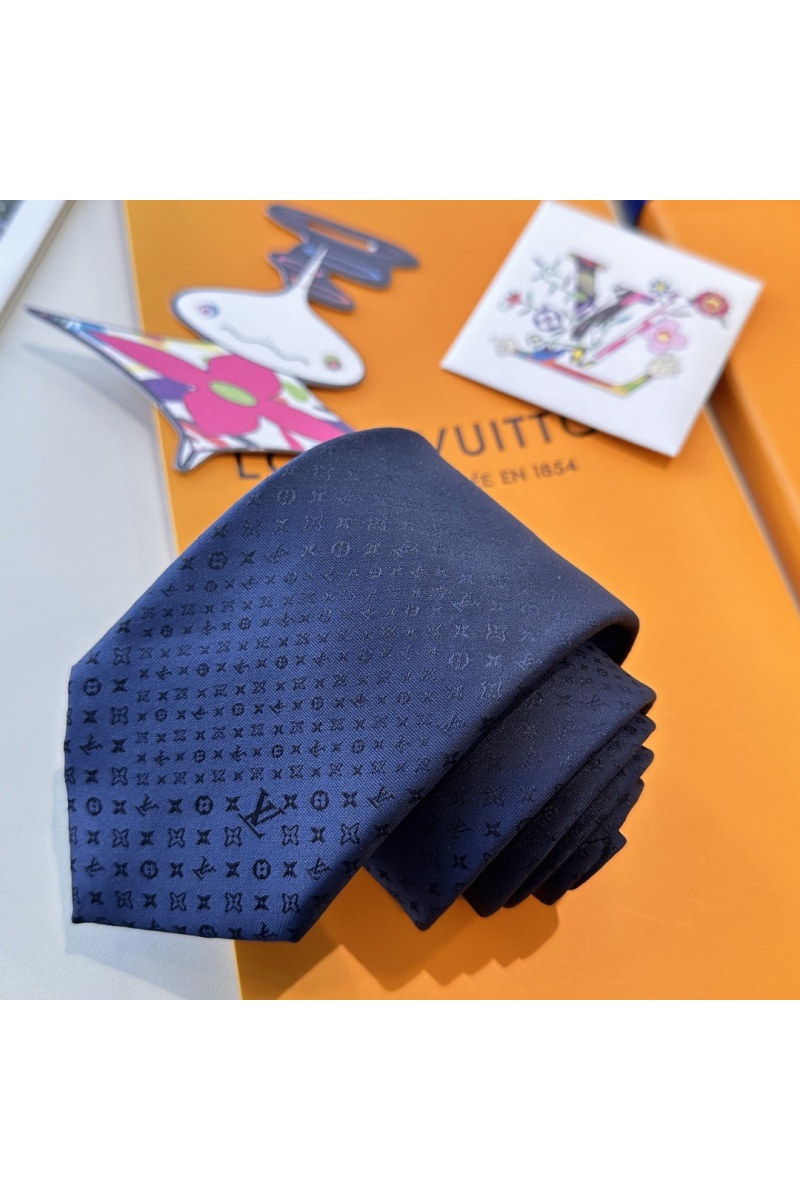 Lоuis Vuittоn Галстук Monogram premium - Navy