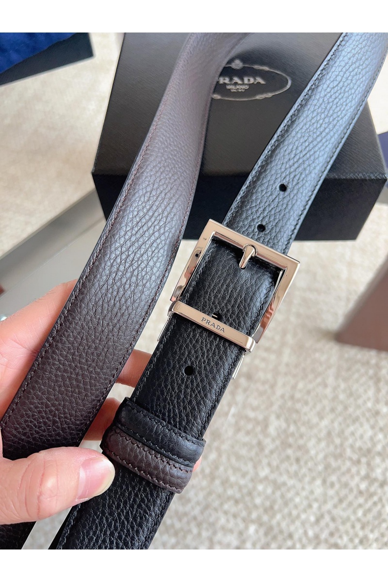 Prada Двусторонний кожаный ремень premium