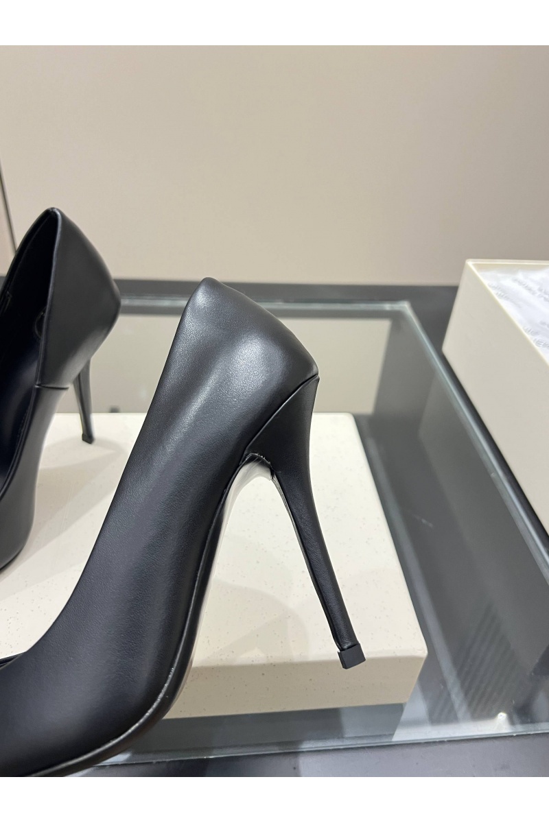 Yves Saint Laurent Женские кожаные туфли на каблуке premium