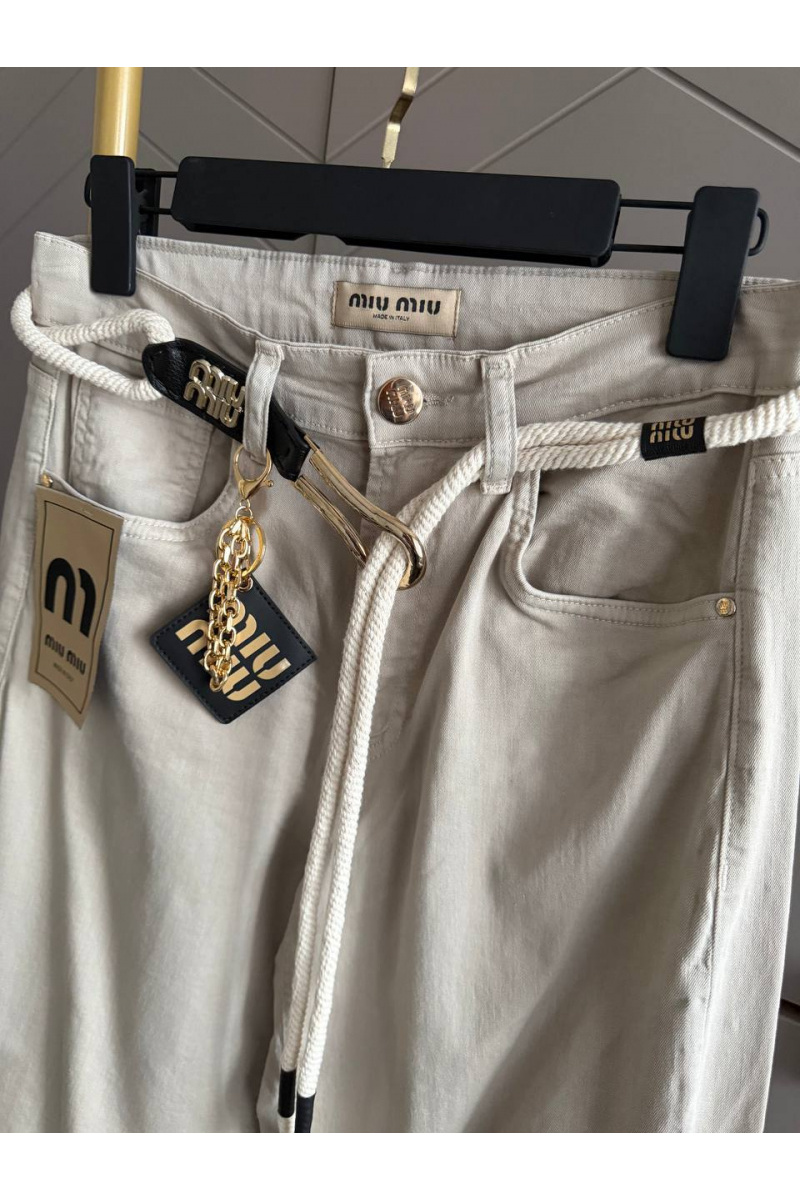 MIU MIU Женские прямые джинсы premium