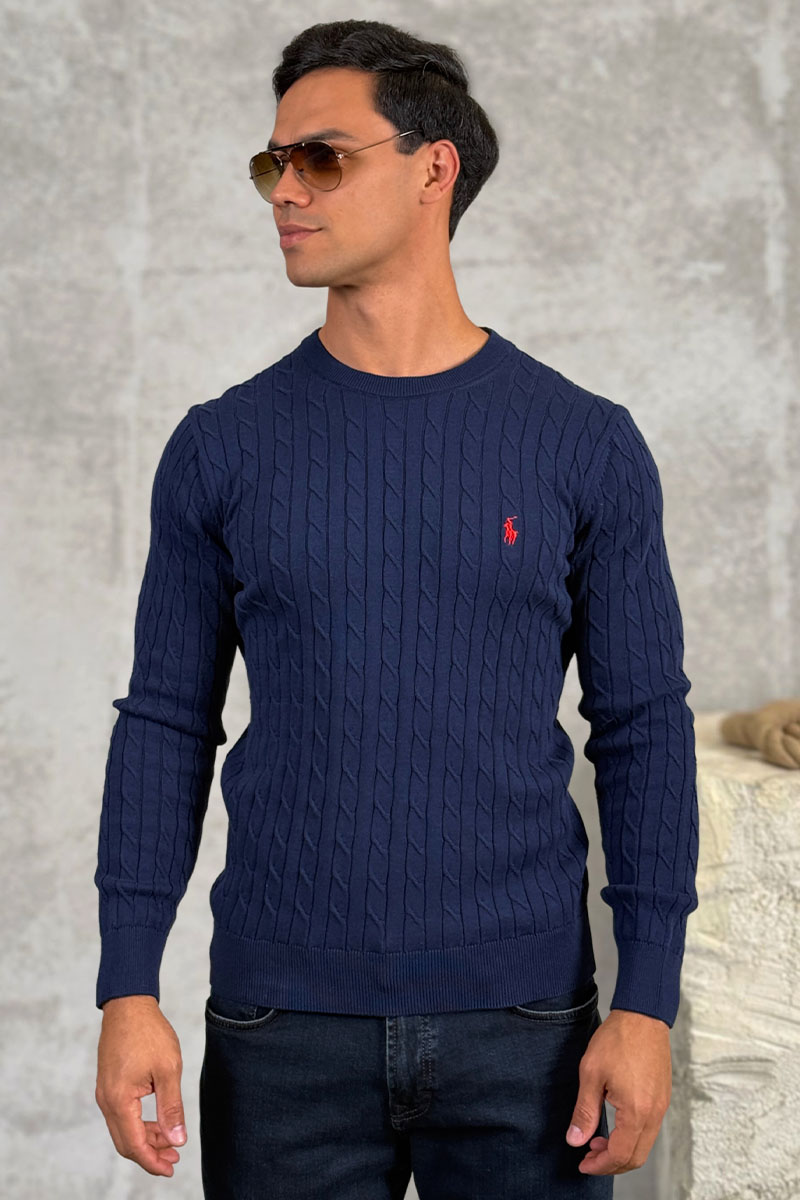 Polo Ralph Lauren Мужской джемпер cable-knit - Navy