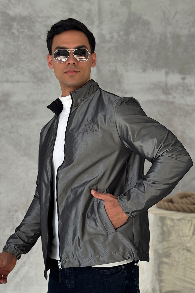 Loro Piana Двусторонняя ветровка - Grey / Black 