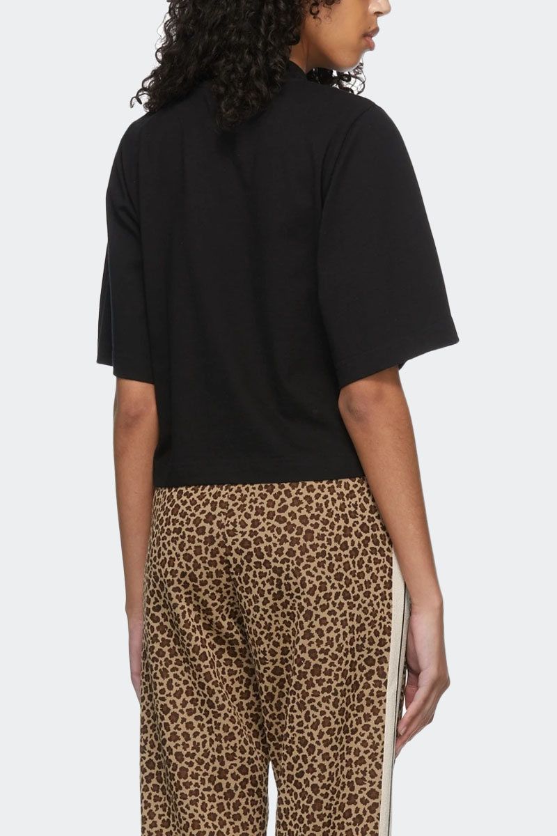 Palm Angels Чёрная оверсайз футболка Leopard Bear)