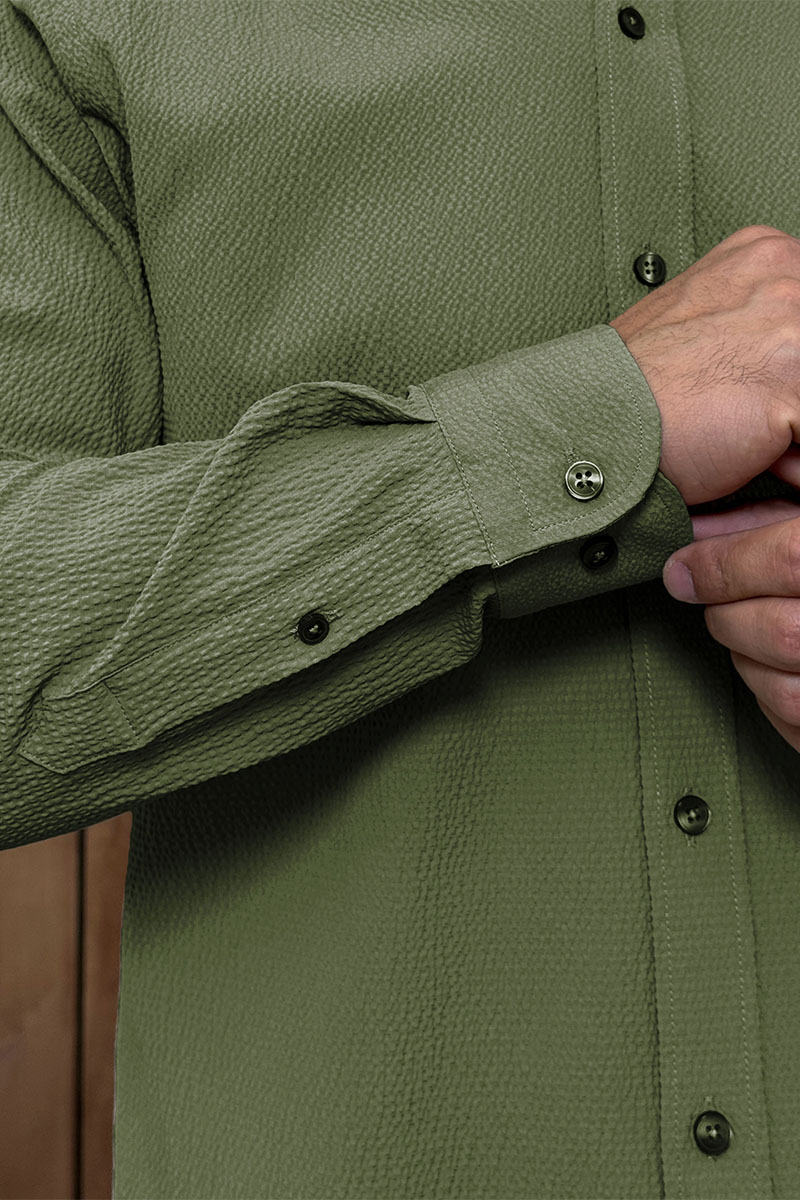 Etro Мужская зелёная рубашка Pegasus logo