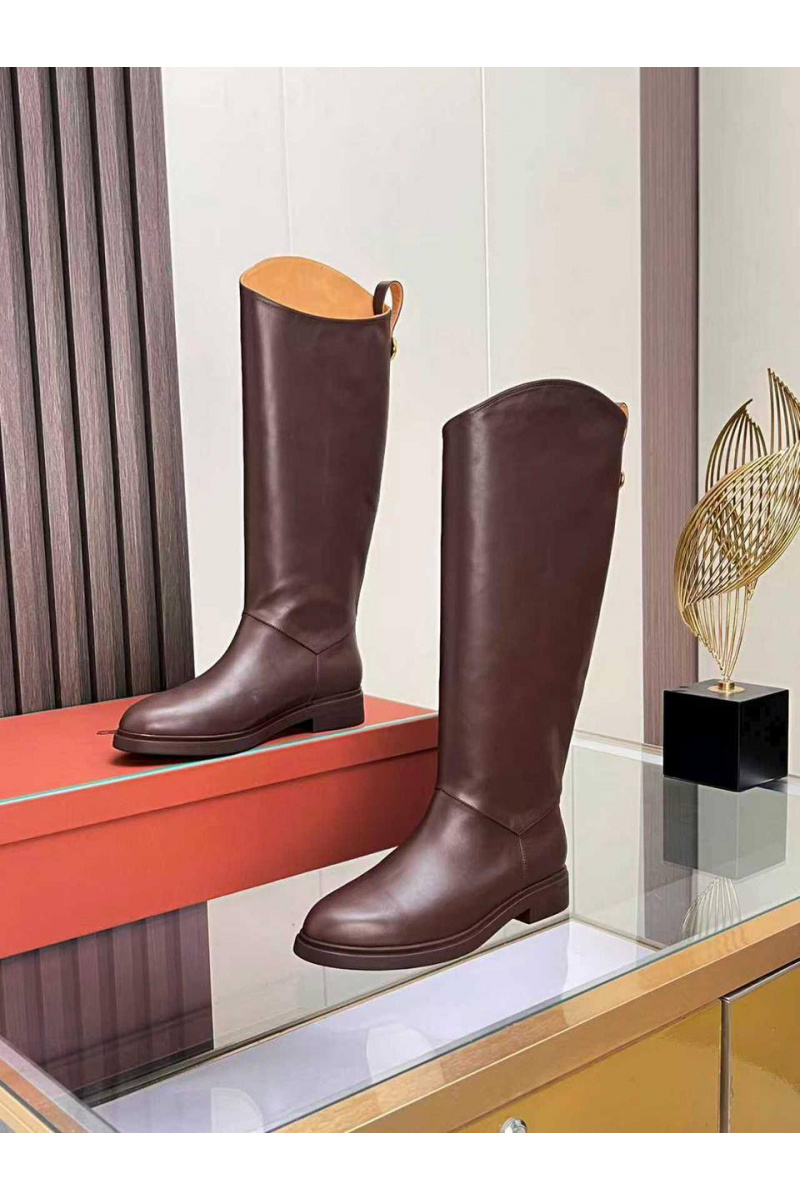 Loro Piana Женские кожаные сапоги premium - Brown