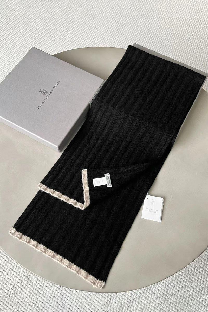 Designer Кашемировый шарф Premium - Black 