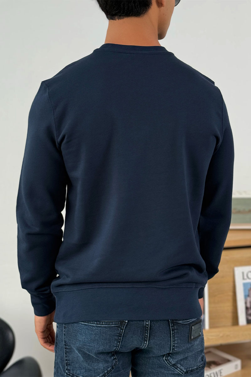 Hugо Воss Тёмно-синий свитшот Dranach chest-tape