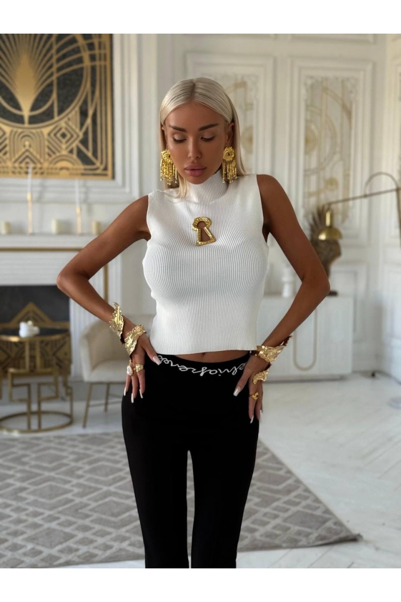 Schiaparelli Женский белый топ 