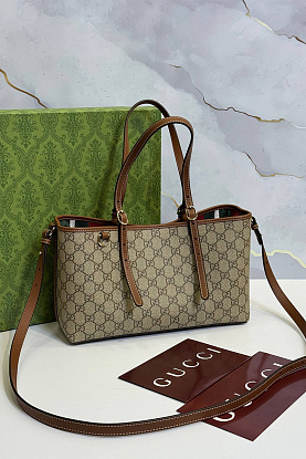 Кожаная сумка GG Emblem premium 30x19x11 см