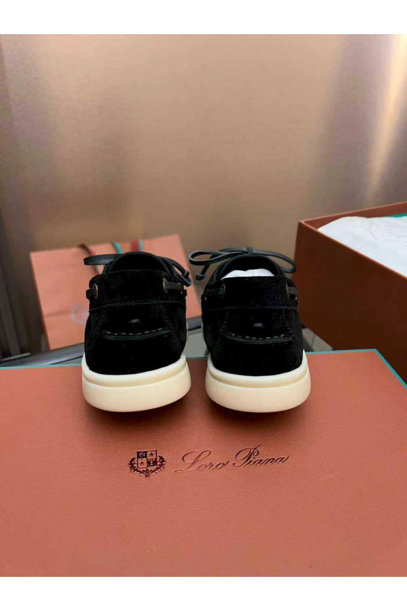 Loro Piana Женские замшевые лоферы premium