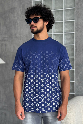 Футболка тёмно-синего цвета Monogram Gradient 