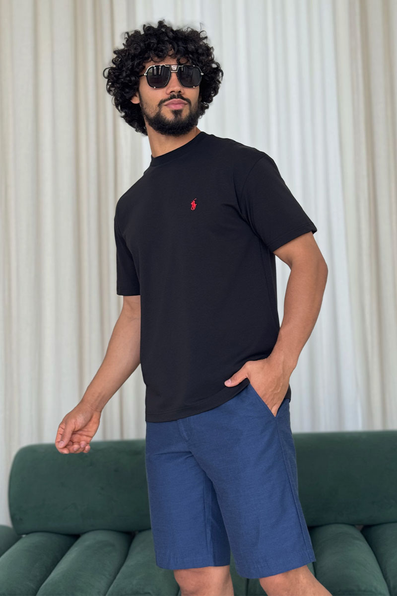 Polo Ralph Lauren Мужская чёрная футболка 