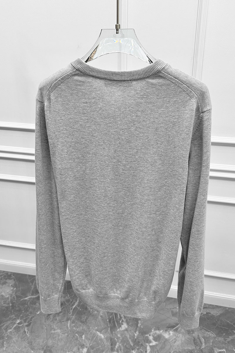 Tommy Hilfiger Мужской джемпер logo-embroidered - Grey