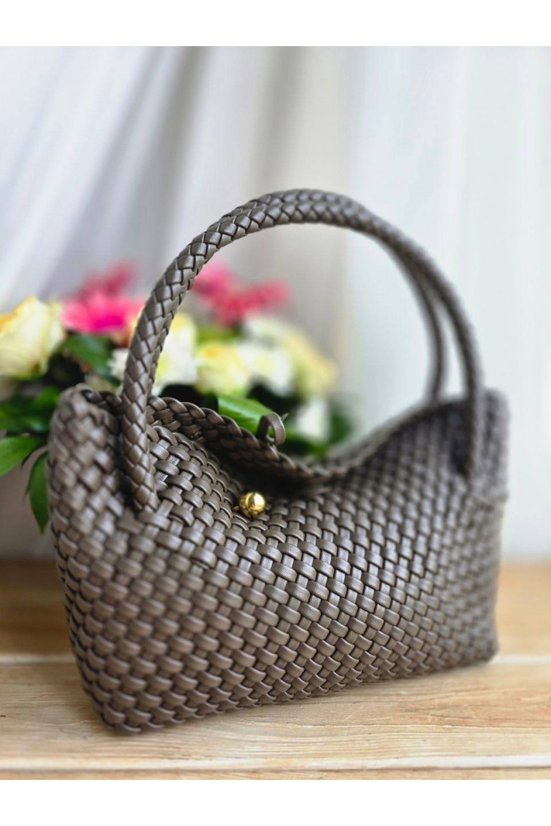 Bottega Veneta Кожаная сумка intrecciato 30x14 см