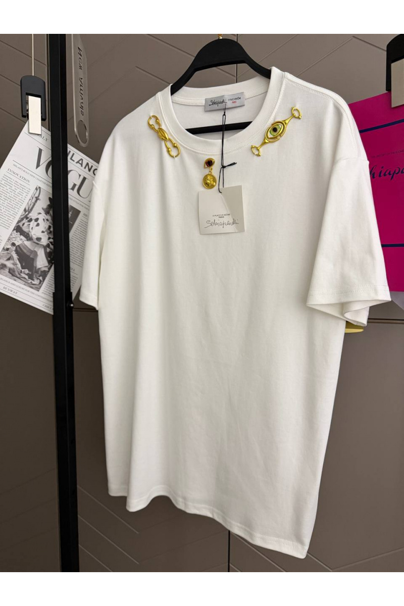 Schiaparelli Женская базовая футболка premium - White