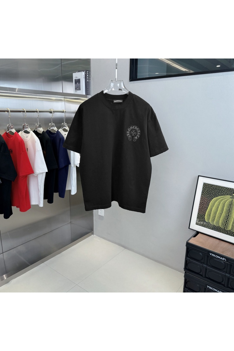 Chrome Hearts Чёрная оверсайз футболка Premium