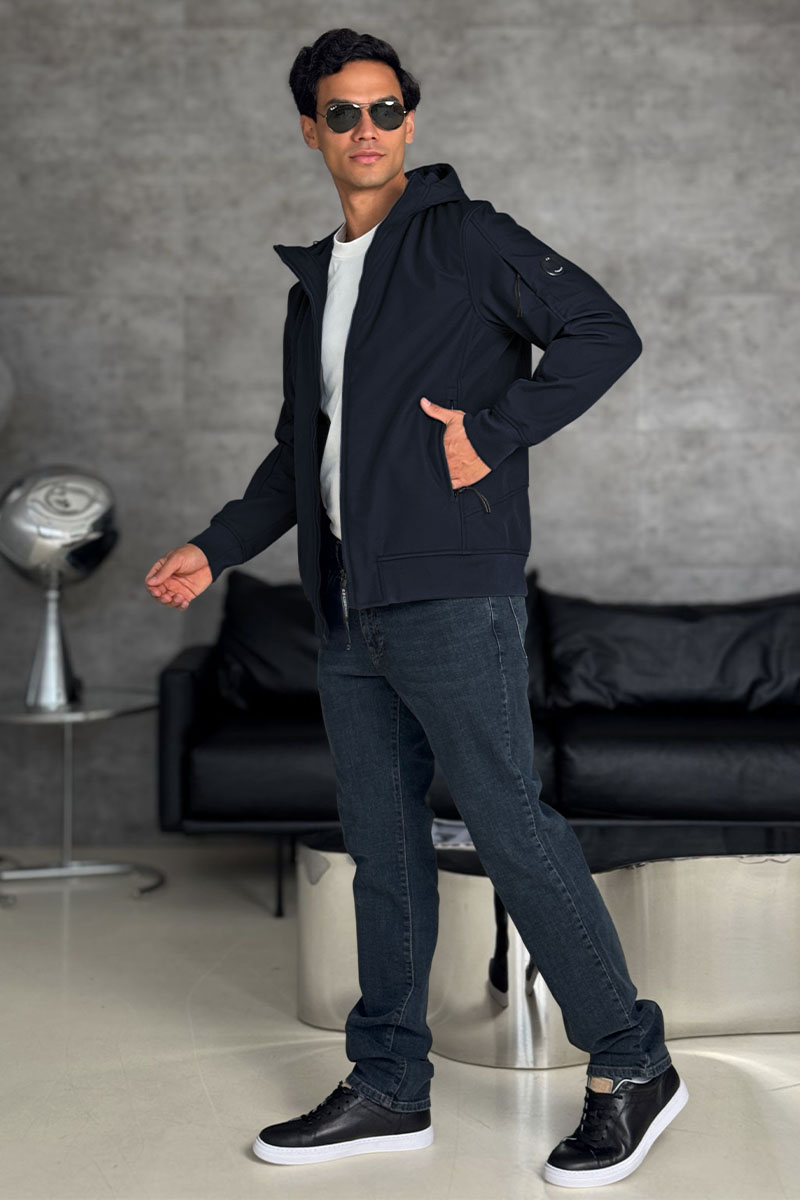 C.P. Company Синяя ветровка Pro-Tek lens detail 