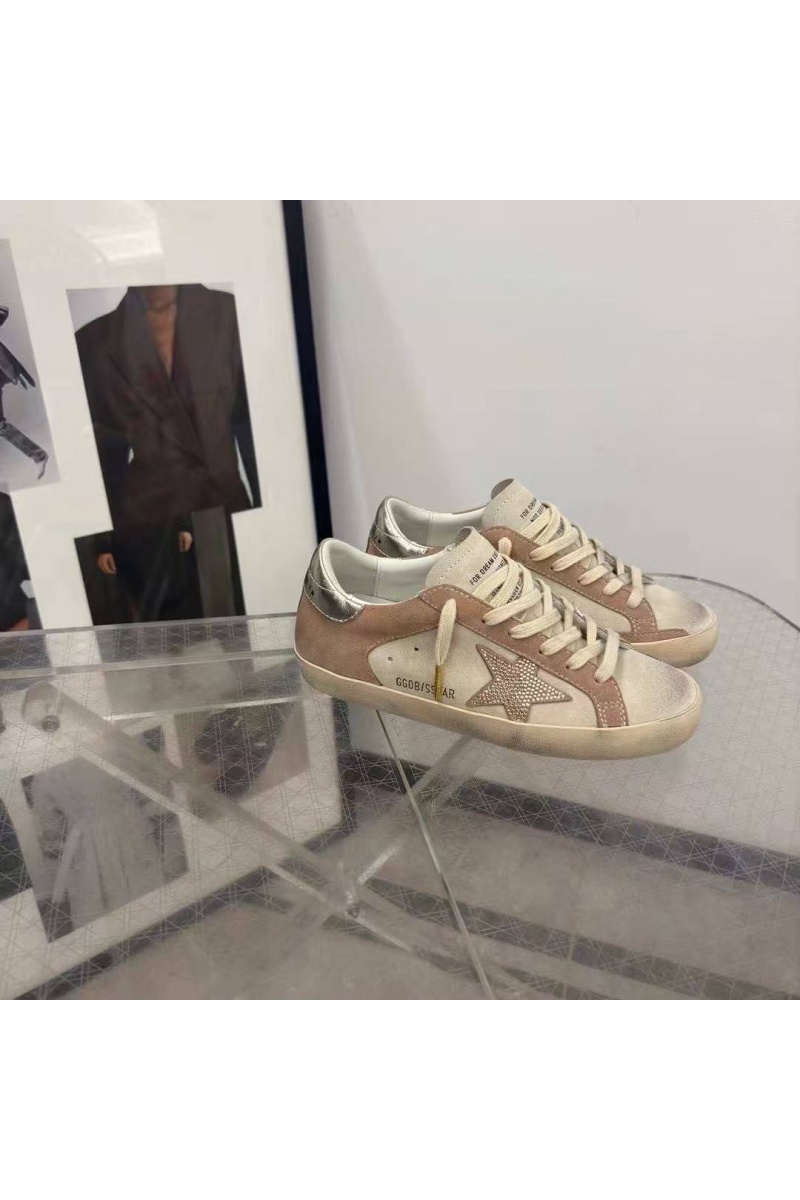 Designer Clothing Женские кожаные кроссовки Golden Goose Super Star premium