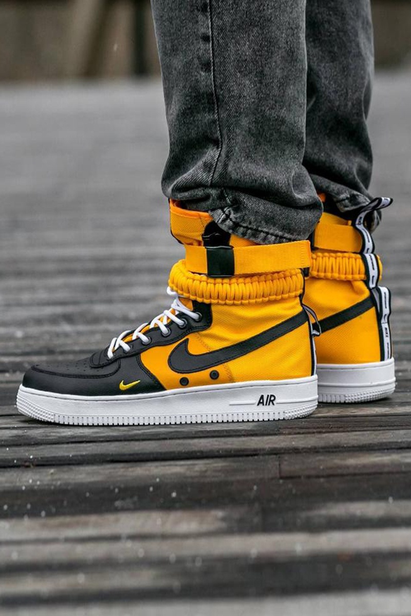 Af1 orange and black best sale