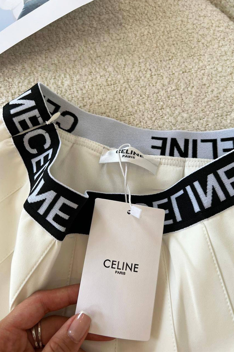 Celine Женская юбка белого цвета