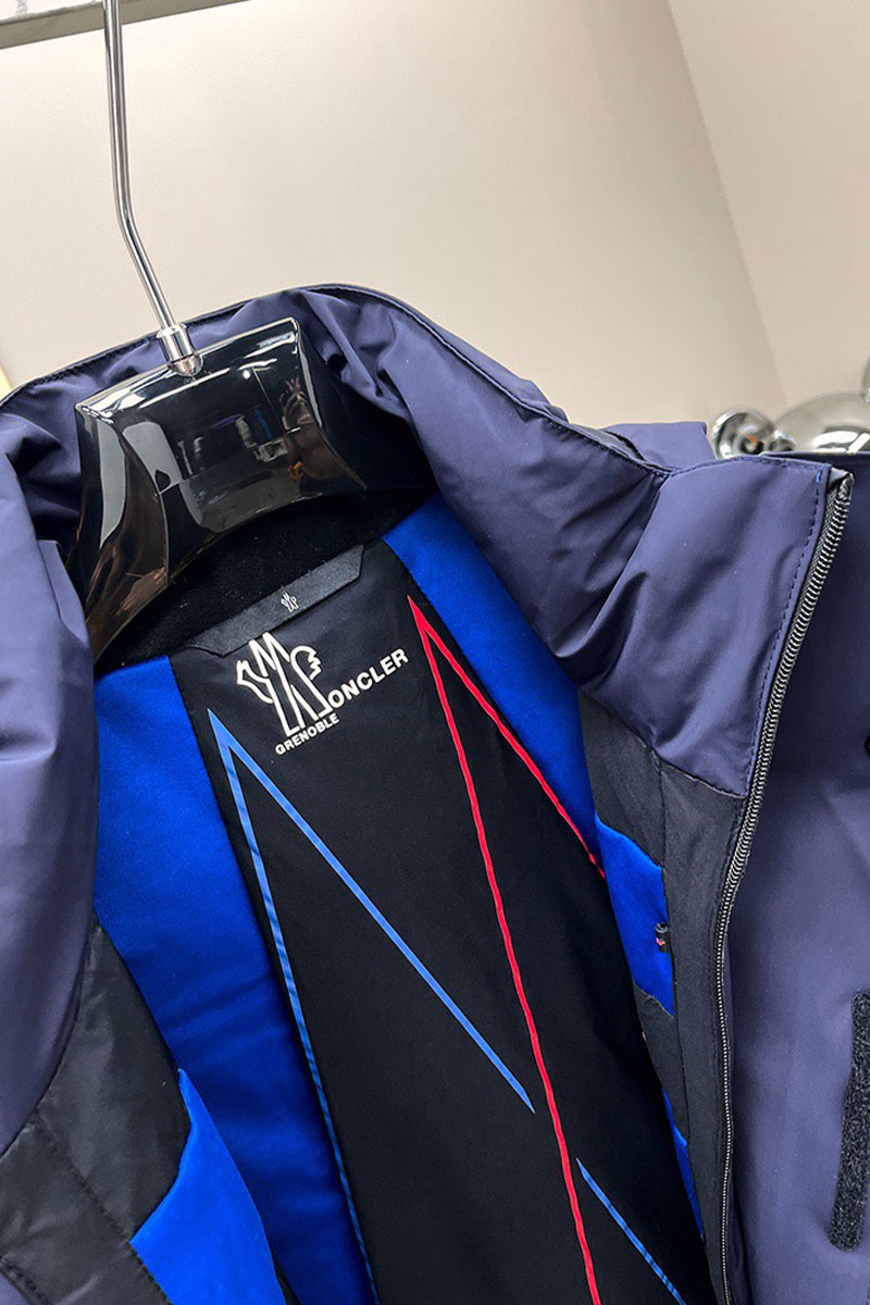 Moncler Пуховик синего цвета Grenoble 