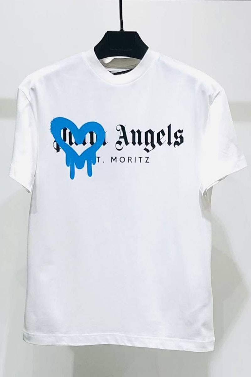 Palm Angels Оверсайз футболка St. Moritz Heart Sprayed