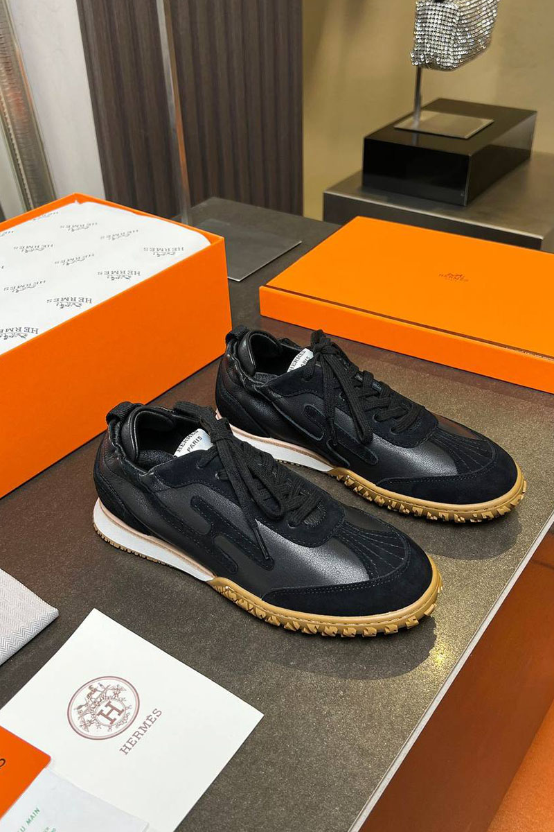 Hermes Женские комбинированные кроссовки Premium