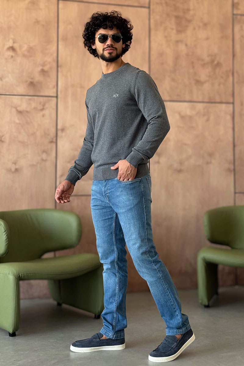 Emporio Armani EA7 Мужская серая кофта 