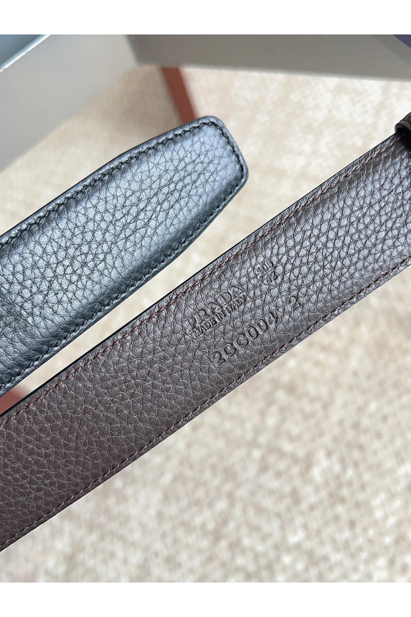 Prada Двусторонний кожаный ремень premium