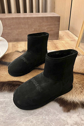 Женские ботинки с мехом Alaska premium - Black