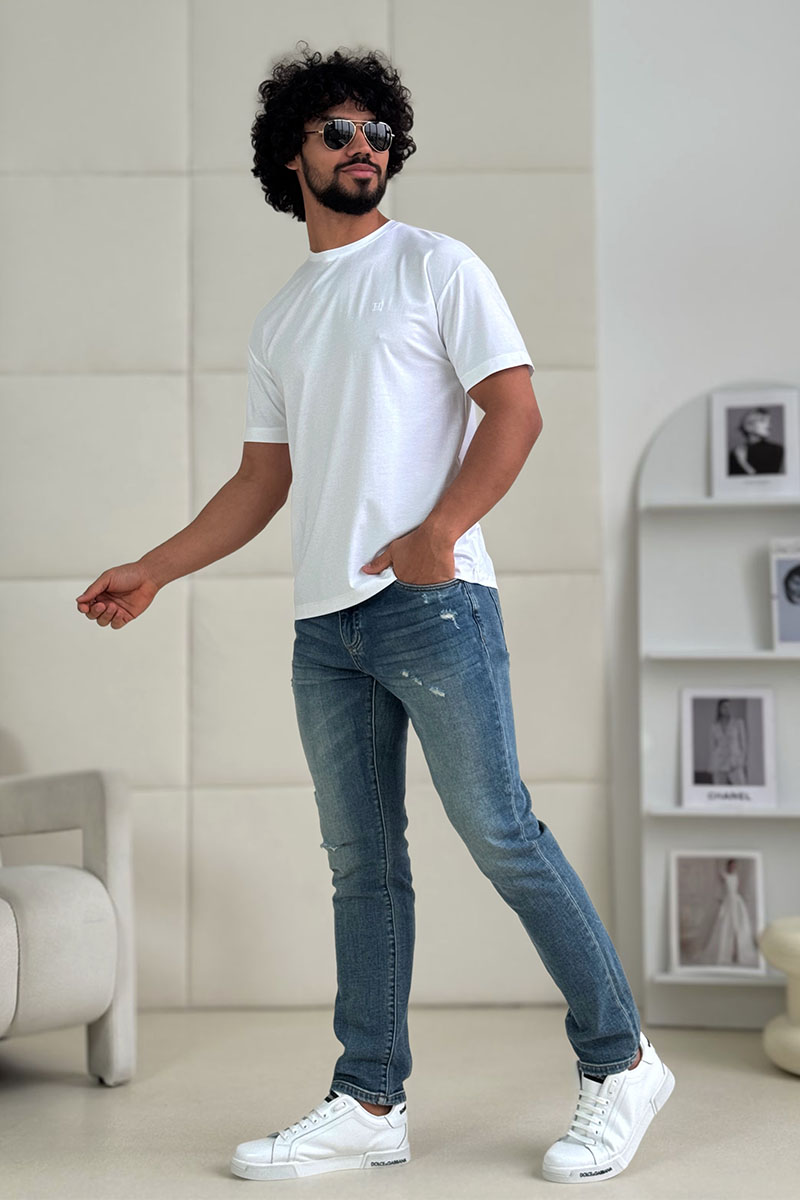 Dоlсе & Gаbbаnа Мужские синие джинсы comfort fit
