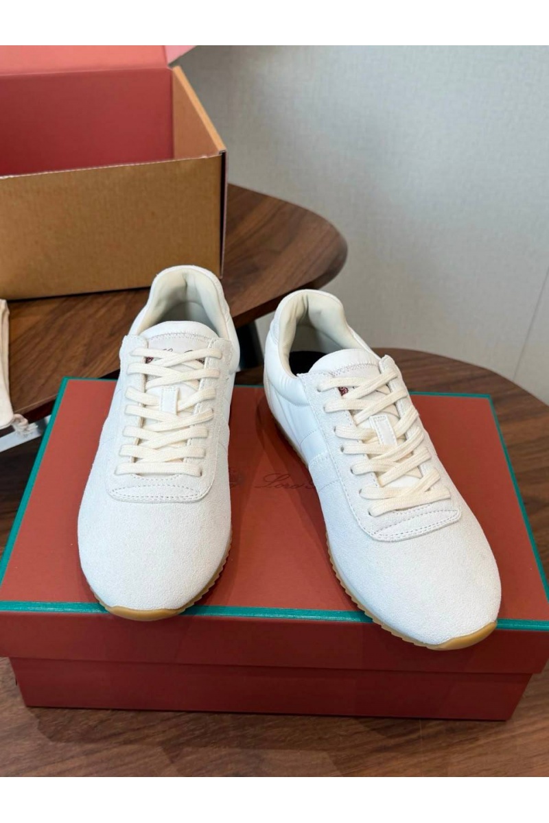 Loro Piana Женские замшевые кроссовки Fast Walk premium