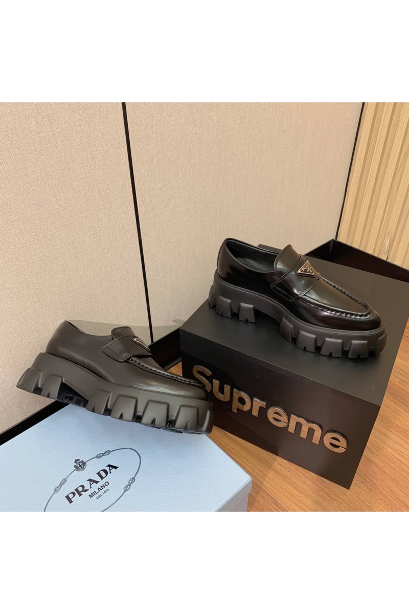 Prada Женские кожаные лоферы premium