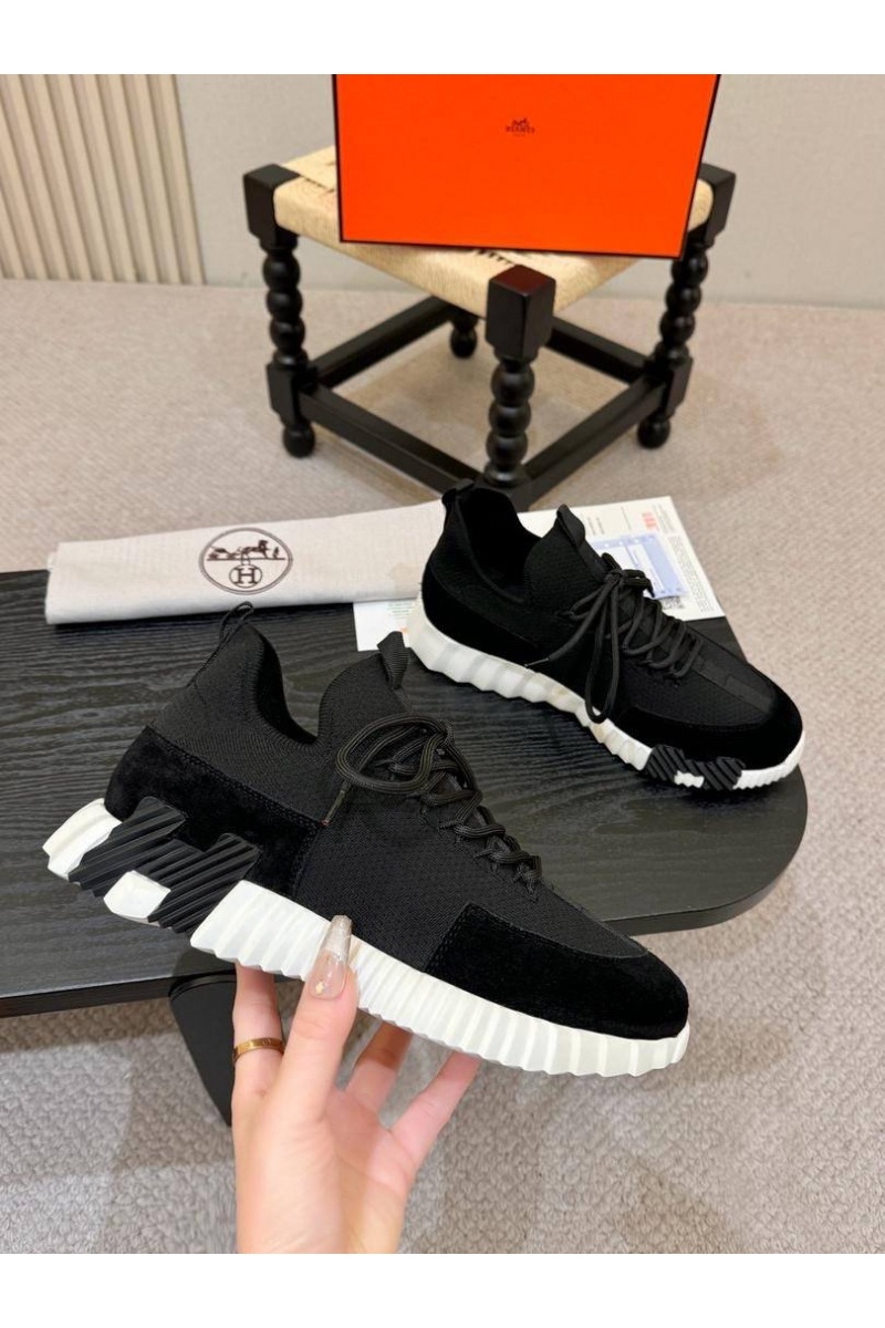 Hermes Текстильные кроссовки lift slip-on