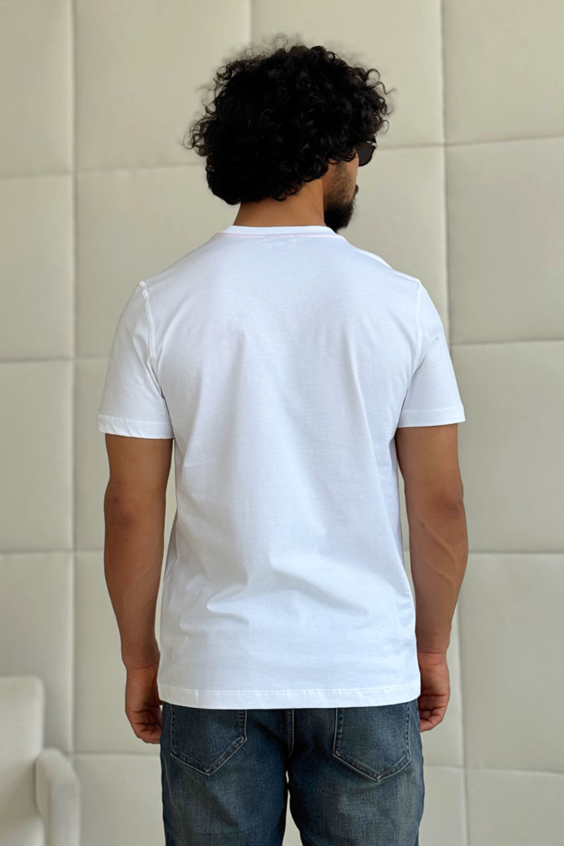 Hermes Футболка белого цвета H embroidered