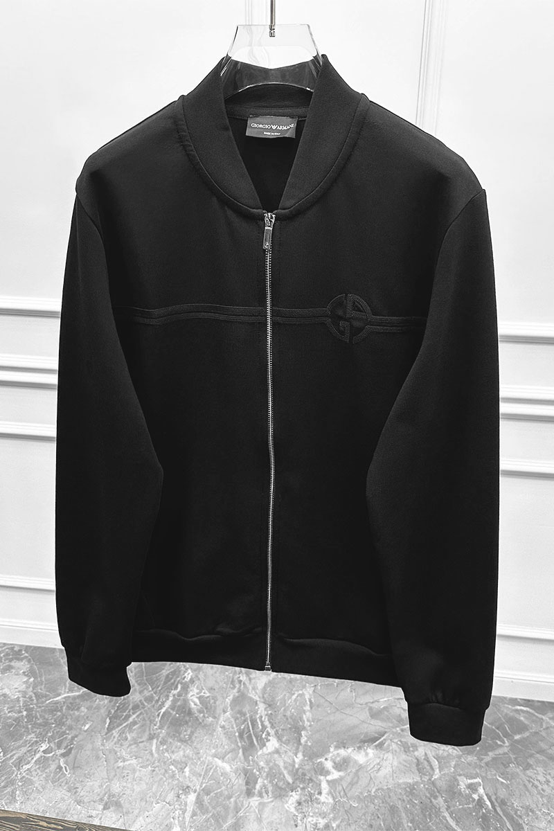 Emporio Armani EA7 Чёрная кофта на молнии 
