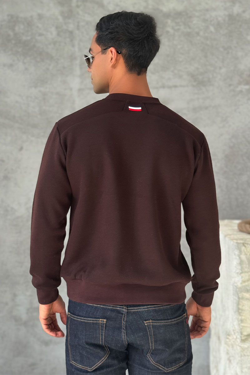 Moncler Мужской свитшот logo-patch - Brown