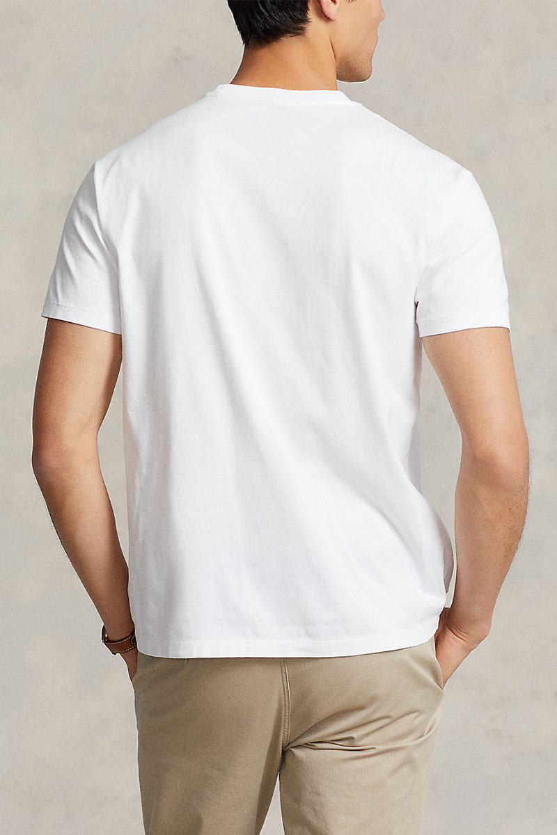 Polo Ralph Lauren Мужская белая футболка "Bear"