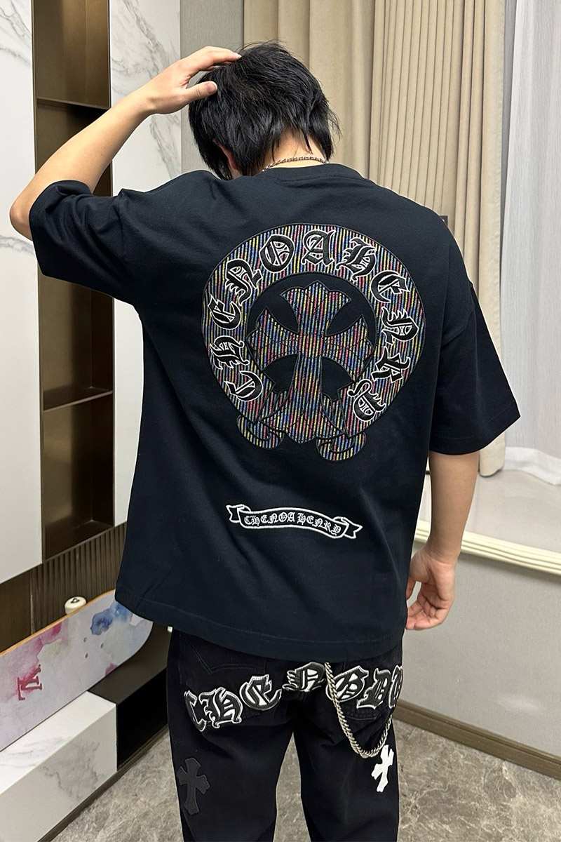 Designer Clothing Чёрная оверсайз футболка Gothic logo 