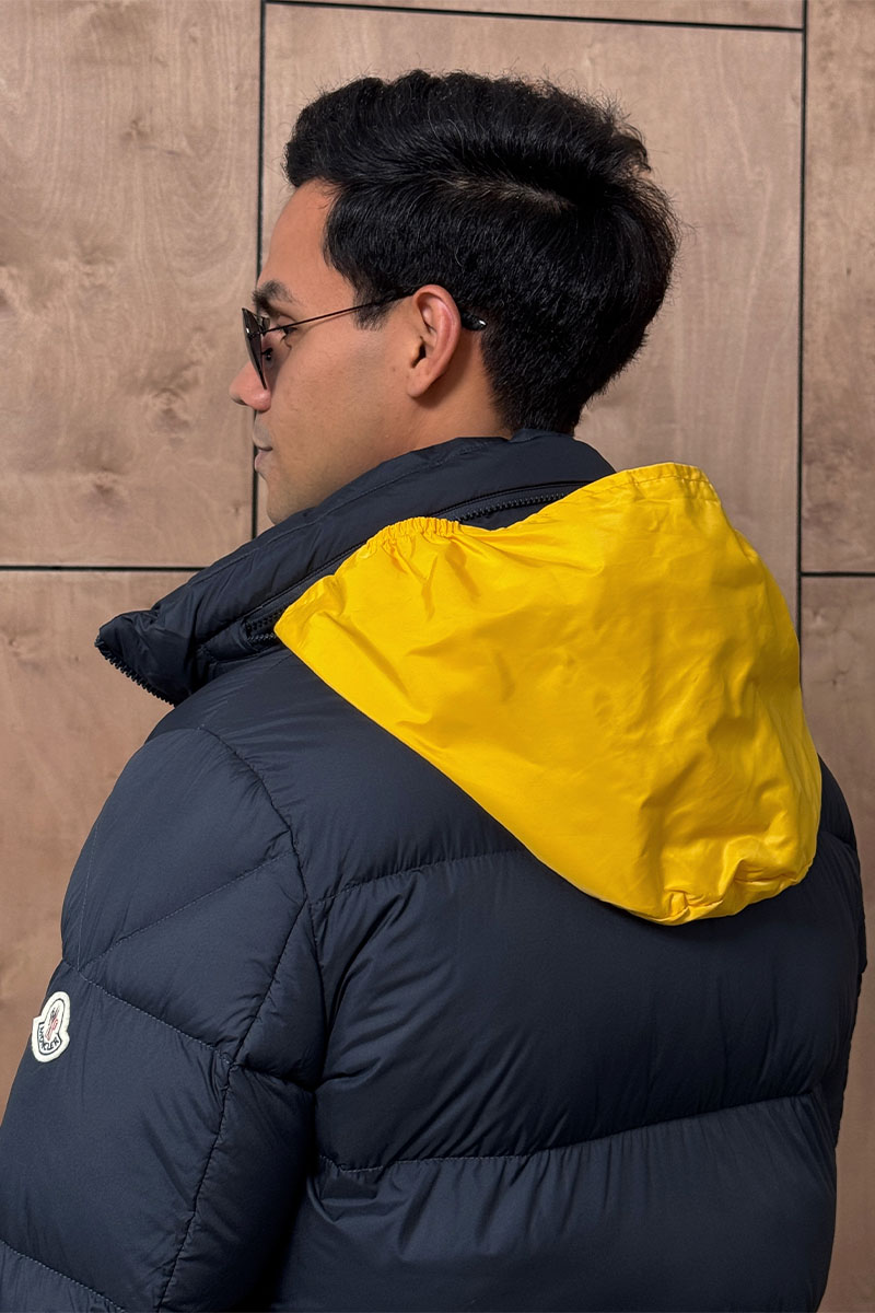 Moncler Мужской тёмно-синий пуховик Katmai