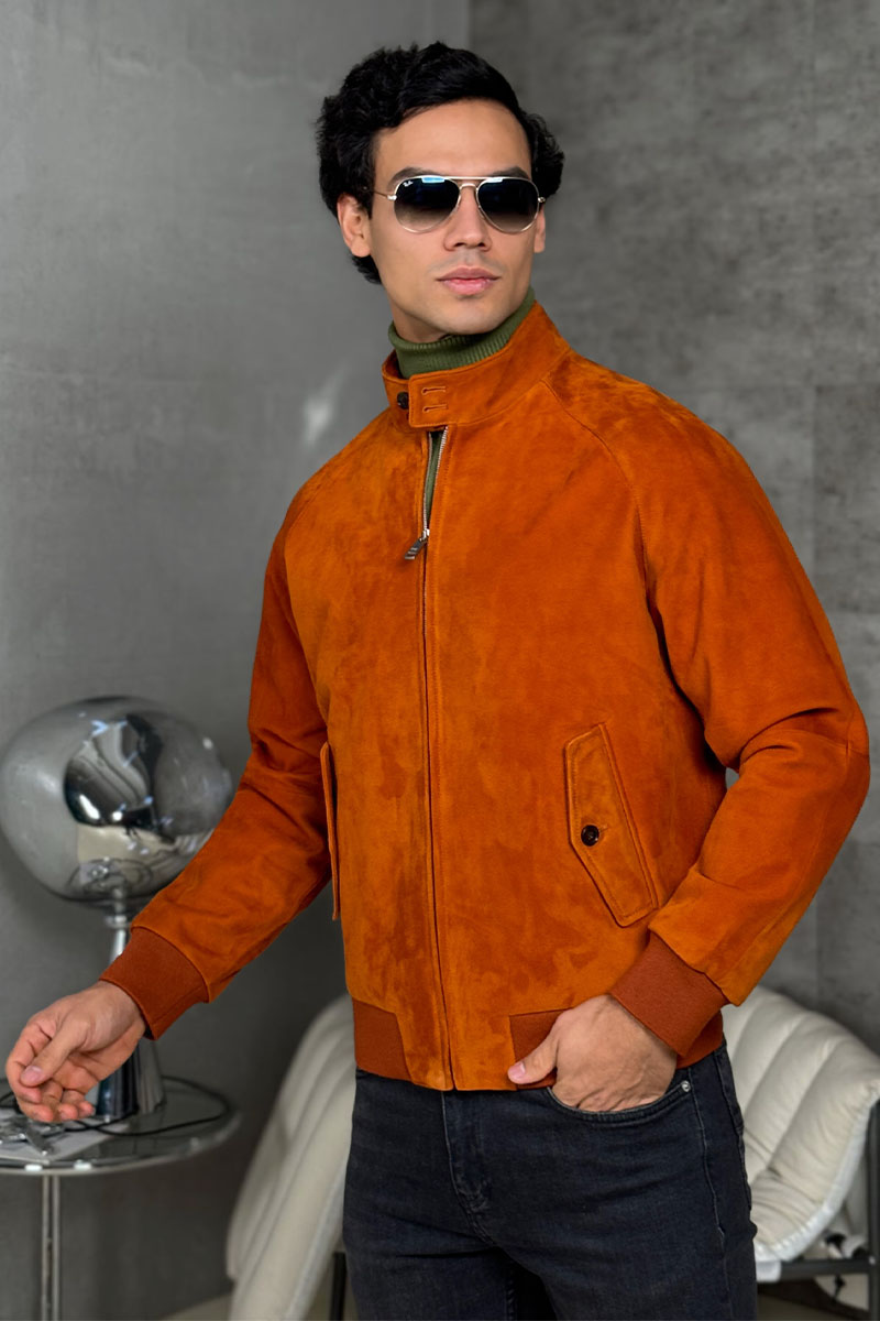 Prada Мужская кожаная куртка premium