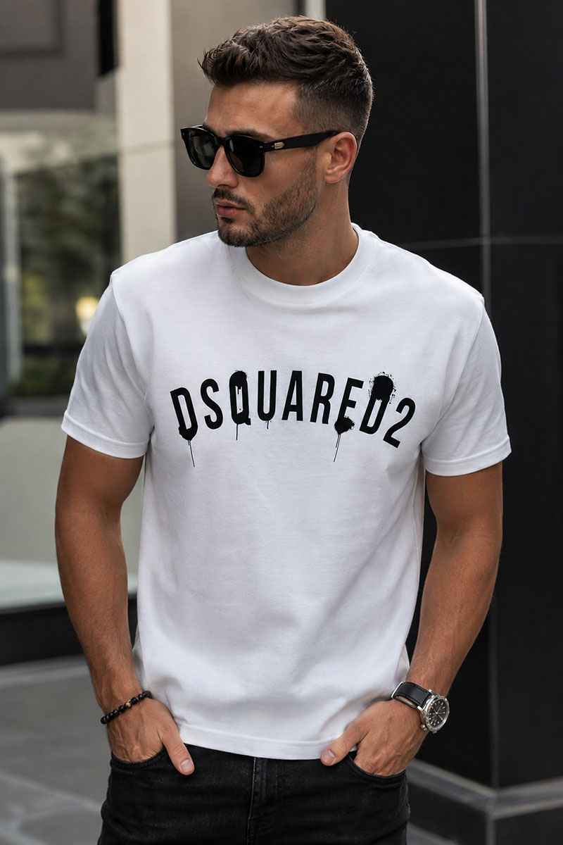 Dsquared2 Белая оверсайз футболка