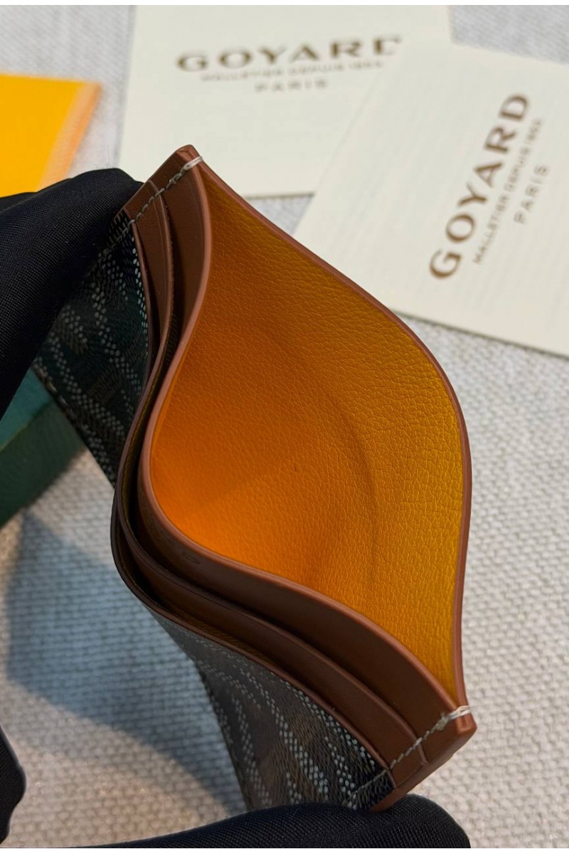 Designer Clothing Кожаный кардхолдер Goyard Saint Sulpice premium 10.5x7 см