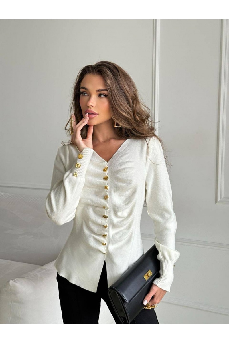 Schiaparelli Женская кофта белого цвета Premium