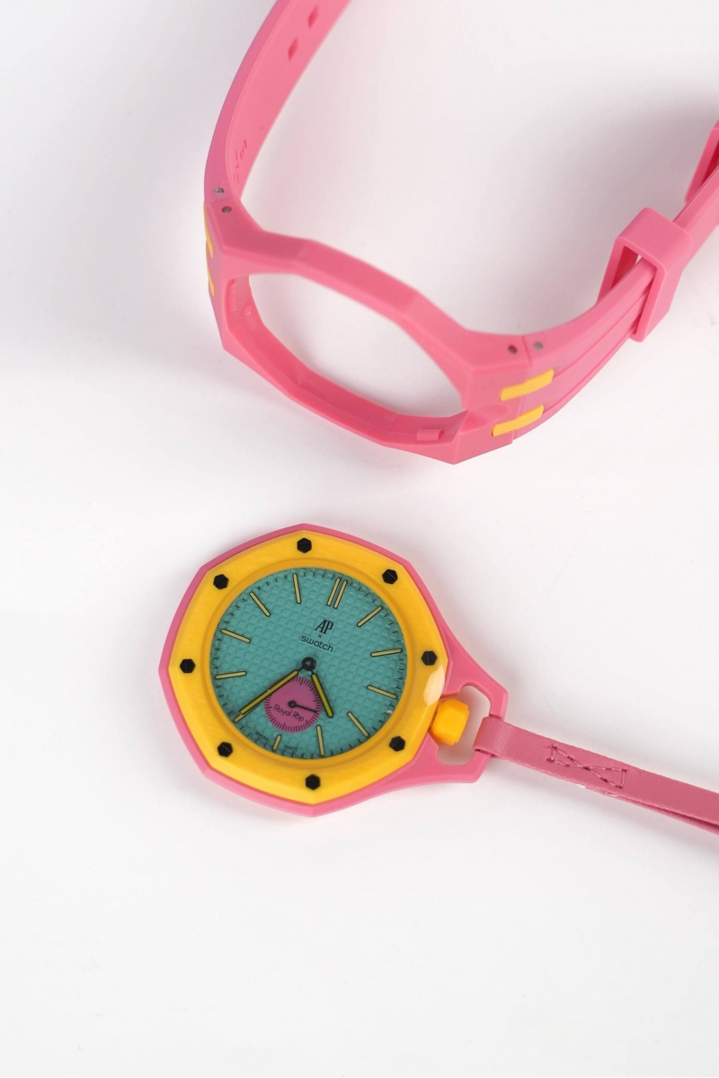 Designer Clothing Часы Audemars Piguet x Swatch "Royal Pop" Otg Roz premium