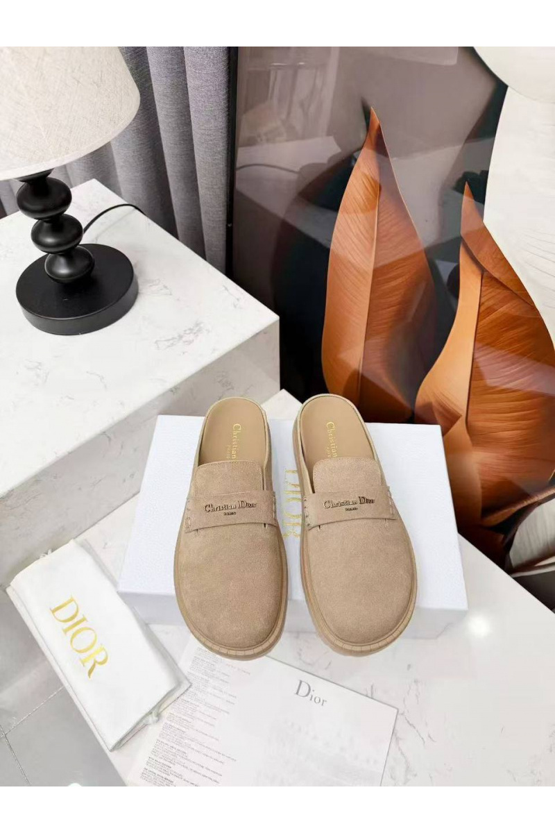 Dior Женские замшевые мюли Boy