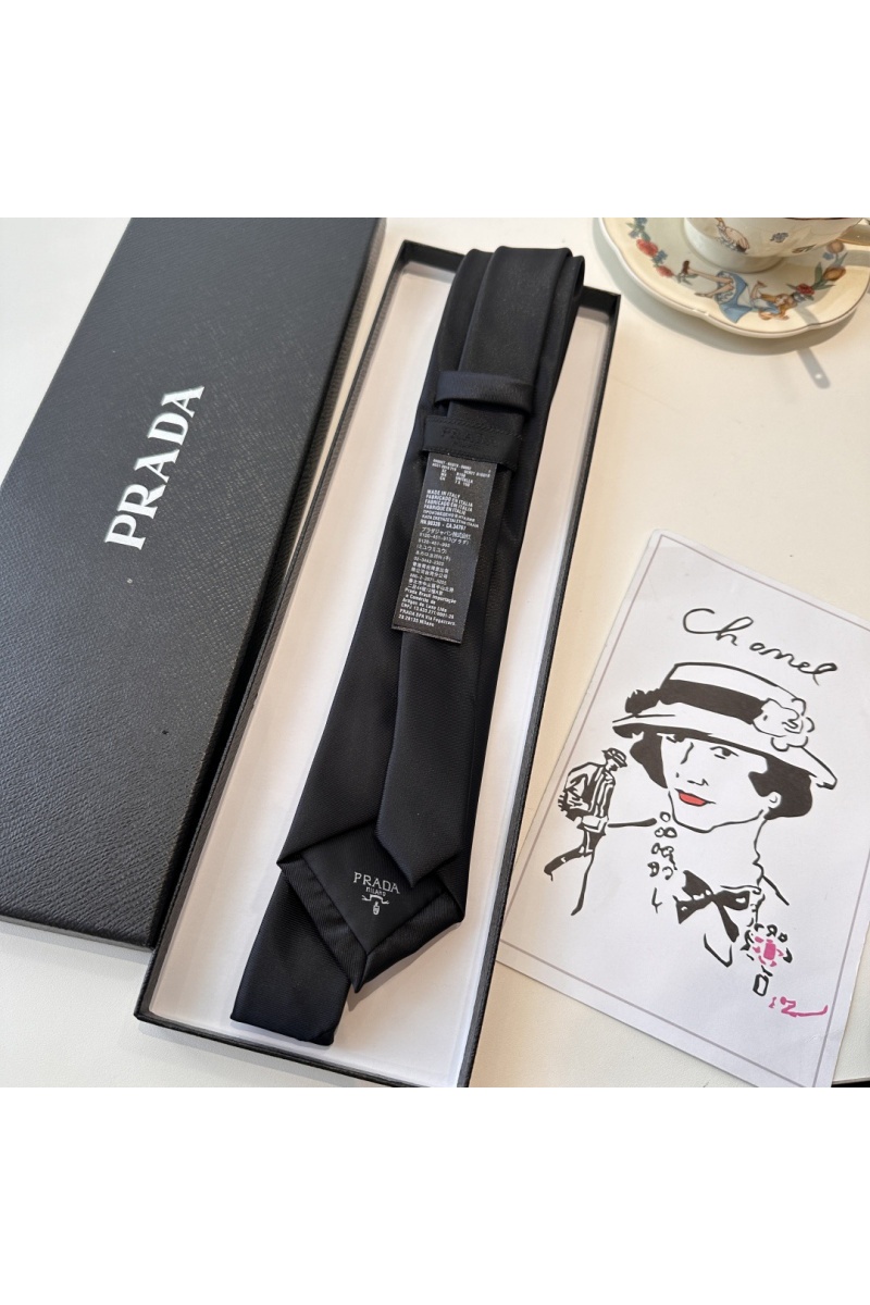 Prada Галстук premium 150x7 см - Black