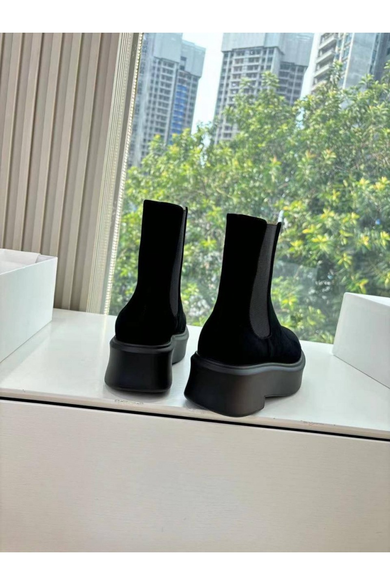 Designer Clothing Женские замшевые сапоги The Row premium - Black