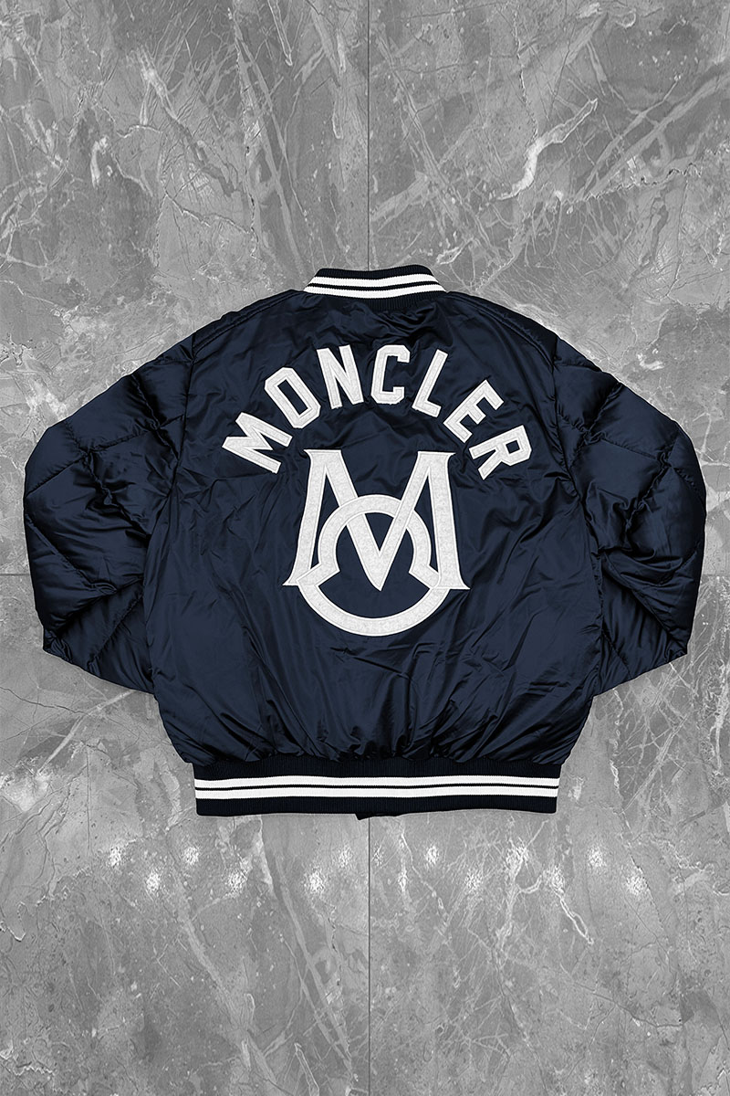 Moncler Утеплённый бомбер Dives - Navy