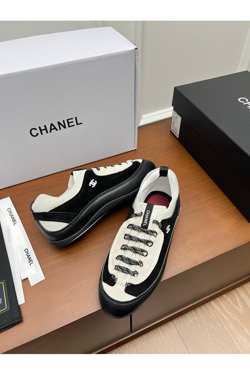 Chаnеl Женские комбинированные кроссовки premium